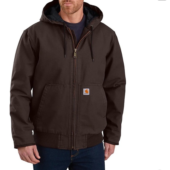 CARHARTT MEN'S INSULATED ACTIVE JAC - LOOSE FIT - WASHED DUCK - 3 WARMEST RATING - Picture 1 of 14